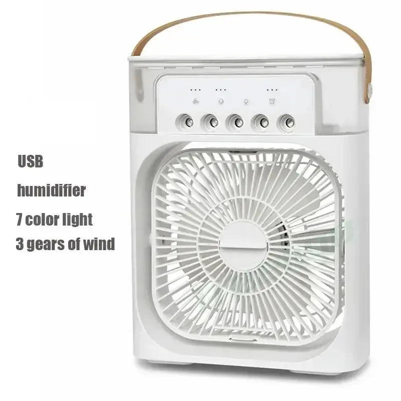 3 In 1 Fan AIr Conditioner Household Small Air Cooler LED Night Light Portable Air Adjustment Fan Office Home Fan New
